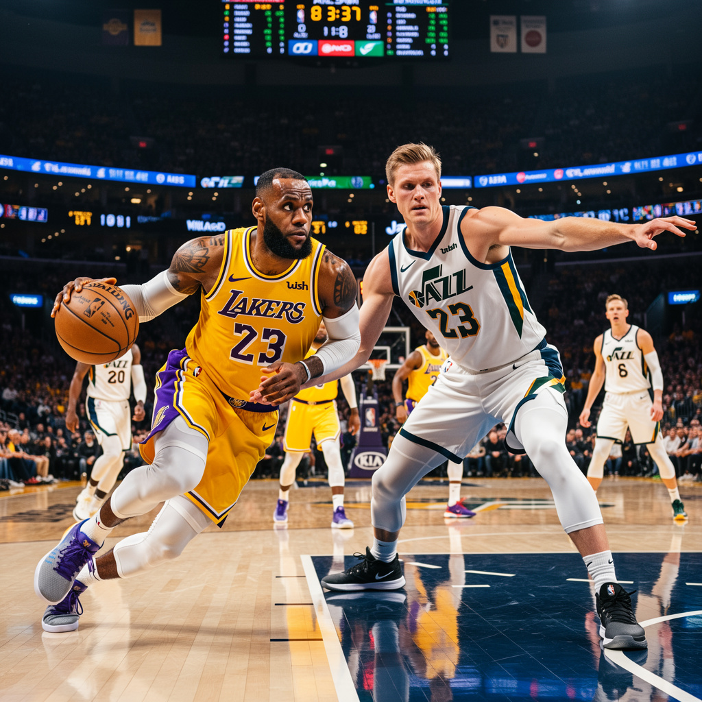 Lakers vs Jazz player stats